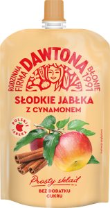 Dawtona Mus słodkie jabłka z cynamonem 180 g