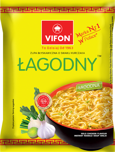 Vifon Zupa błyskawiczna o smaku kurczaka łagodny 70 g