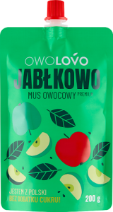 OWOLOVO Jabłkowo Mus owocowy 200 g