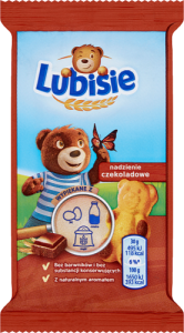 Lubisie Ciastko biszkoptowe z nadzieniem czekoladowym 30 g
