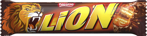 Lion Nadziewany wafel z karmelem i płatkami pszennymi oblany mleczną czekoladą 42 g