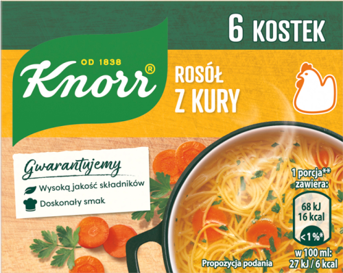 Knorr Rosół z kury 60 g (6 x 10 g)