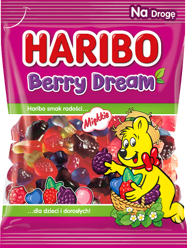 Haribo Berry Dream Żelki o smaku owocowym 85 g