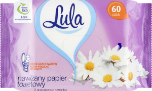 Lula Nawilżany papier toaletowy z ekstraktem z rumianku 60 sztuk