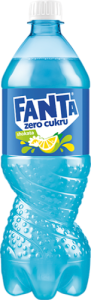Fanta Zero cukru Napój gazowany o smaku cytrynowym i kwiatu czarnego bzu 850 ml (plus KAUCJA)