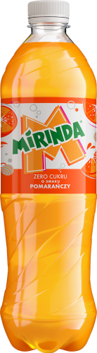 Mirinda Zero cukru Napój gazowany o smaku pomarańczy 0,85 l (plus KAUCJA)