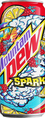 Mountain Dew Napój gazowany o smaku cytrynowo-malinowym 330 ml (plus KAUCJA)
