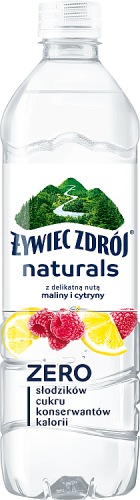 Żywiec Zdrój Naturals Napój niegazowany z delikatną nutą maliny i cytryny 500 ml (plus KAUCJA)