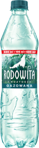 Rodowita z Roztocza Naturalna woda mineralna gazowana 0,6 l (plus KAUCJA)
