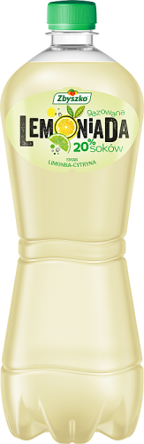 Zbyszko Lemoniada gazowana smak limonka-cytryna 1 l (plus KAUCJA)