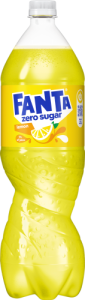Fanta Zero Sugar Napój gazowany o smaku cytrynowym 1,5 l (plus KAUCJA)