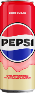 Pepsi-Cola Zero Sugar Napój gazowany typu cola o smaku waniliowo-truskawkowym 330 ml (plus KAUCJA)