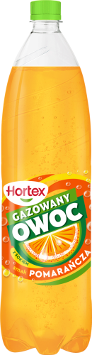 Hortex Gazowany Owoc Napój gazowany smak pomarańcza 1,5 l (plus KAUCJA)