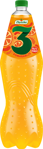Zbyszko 3 Napój gazowany pomarańcze 1,75 l (plus KAUCJA)