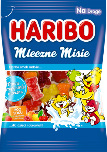 Haribo Mleczne Misie Żelki owocowe 85 g