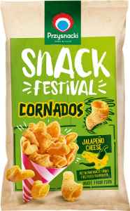 Przysnacki Snack Festival Przekąski kukurydziane o smaku serowym z jalapeno 110 g
