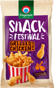Przysnacki Snack Festival Przekąski ziemniaczane smażone o smaku grillowanego kurczaka 100 g