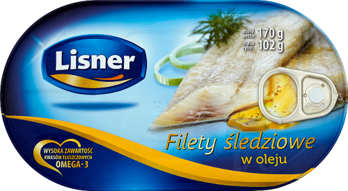 Lisner Filety śledziowe w oleju 170 g