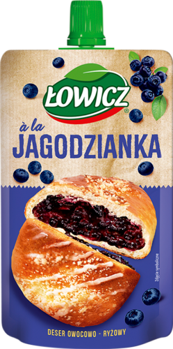 Łowicz Deser owocowo - ryżowy a'la jagodzianka 100 g