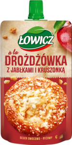 Łowicz Deser owocowo-ryżowy a'la drożdżówka z jabłkami i kruszonką 100 g