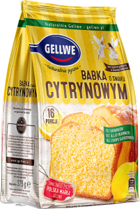 Gellwe Babka o smaku cytrynowym mieszanka do domowego przygotowania ciasta 375 g