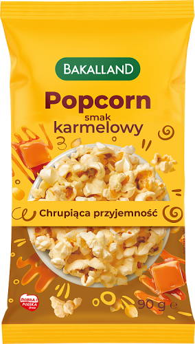 Bakalland Popcorn smak karmelowy 90 g