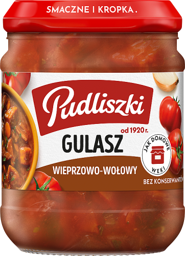 Pudliszki Gulasz wieprzowo-wołowy 460 g