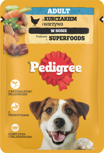 Pedigree Adult Mokra karma dla dorosłych psów z kurczakiem i warzywa w sosie 100 g