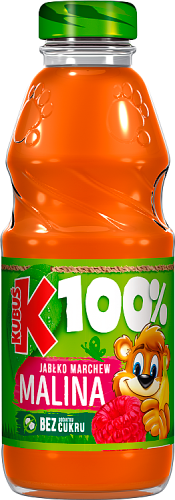 Kubuś 100% Sok jabłko marchew malina 300 ml