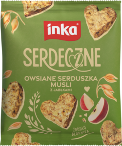 Inka Serdeczne Owsiane serduszka musli z jabłkami 50 g