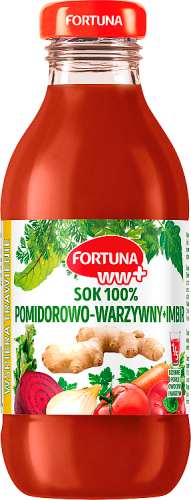 Fortuna WW+ Sok 100% pomidorowo-warzywny + imbir 300 ml