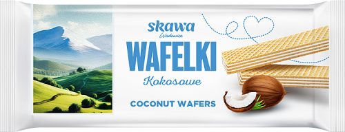 Wadowice Skawa Wafelki kokosowe 80 g