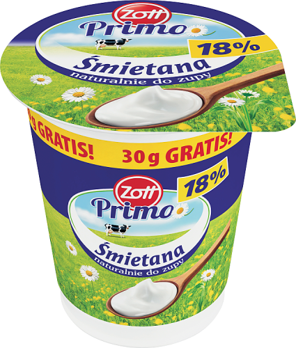 Zott Primo Śmietana 18 % 360 g