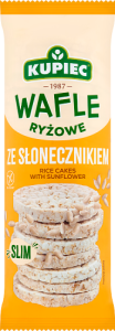 Kupiec Slim Wafle ryżowe ze słonecznikiem 90 g