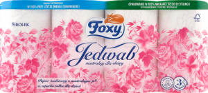 Foxy Jedwab Papier toaletowy 8 rolek