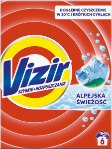 Vizir Proszek Do Prania, Alpine Fresh, 330 g, 6 Prań