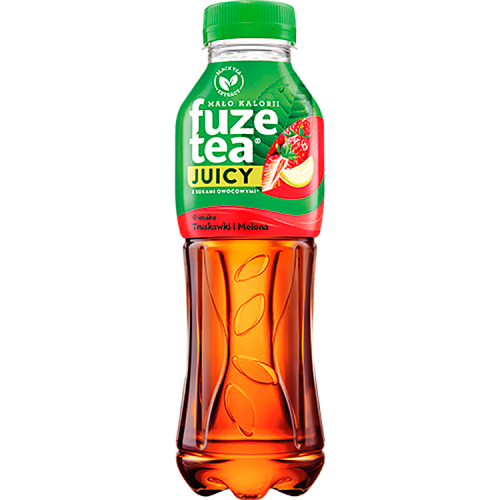 Fuze Tea Juicy Napój niegazowany o smaku truskawki i melona 500 ml (plus KAUCJA)