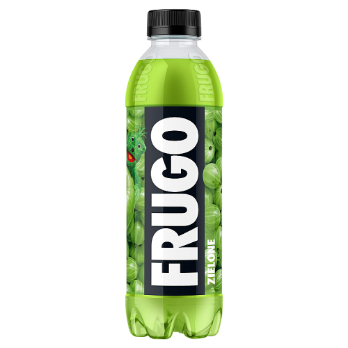 Frugo Zielone Napój wieloowocowy niegazowany o smaku agrestu pigwy i jabłka antonówki 500 ml (plus KAUCJA)