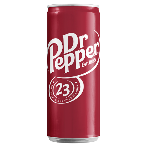 Dr Pepper Napój gazowany o smaku owocowym 0,33 l (plus KAUCJA)