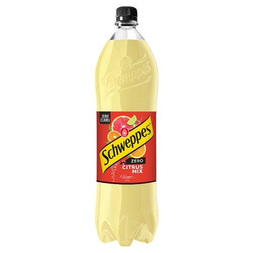 Schweppes Zero Citrus Mix Napój gazowany 1,35 l (plus KAUCJA)