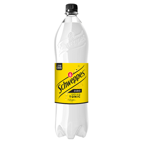 Schweppes Zero Indian Tonic Napój gazowany 1,35 l (plus KAUCJA)