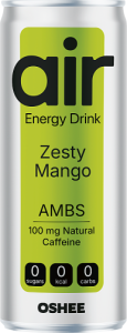 Oshee Air Zesty Mango Gazowany napój energetyzujący 250 ml (plus KAUCJA)