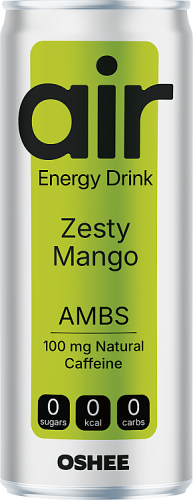 Oshee Air Zesty Mango Gazowany napój energetyzujący 250 ml (plus KAUCJA)