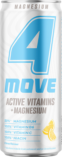 4Move Active Vitamins Gazowany napój o smaku cytrusów 330 ml (plus KAUCJA)