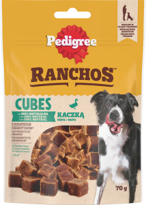 Pedigree Ranchos Cubes Karma uzupełniająca dla psów z kaczką 70 g