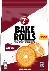7Days Bake Rolls chipsy chlebowe o smaku bekonu - 150 g