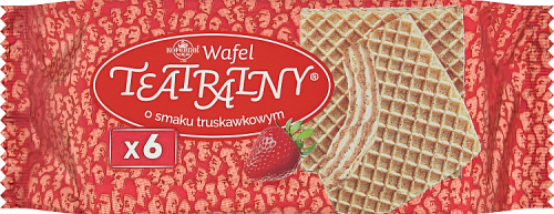 Kopernik Wafel teatralny o smaku truskawkowym 100 g (6 sztuk)