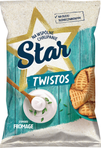 Star Twistos Przekąski ziemniaczane o smaku fromage śmietanowo-cebulowym 70 g