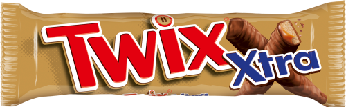 Twix Xtra Ciasteczka oblane karmelem i mleczną czekoladą 75 g (2 x 37,5 g)