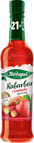 Herbapol Suplement diety rabarbar z truskawką 420 ml